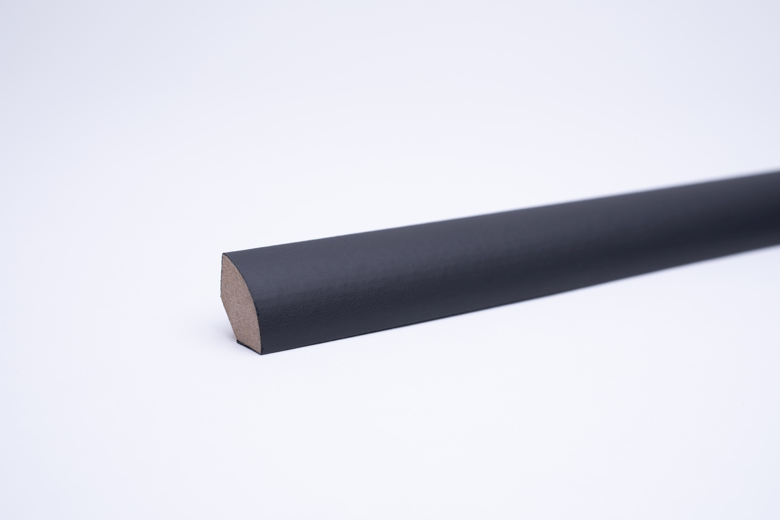 Plinthe de quart de rond MDF Gris 12 x 12 x 2600 mm