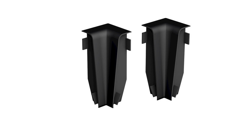 Prinz angles intérieurs pour MDF-sockeleiste 18 x 58 mm n° 809. - Noir