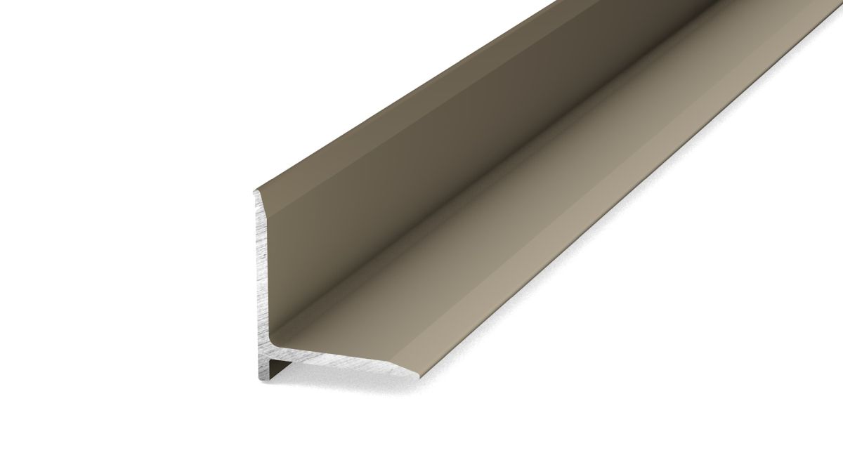 Profilé de raccordement mural n° 298 - 13,1 x 13,1 mm inox mat 1,00m