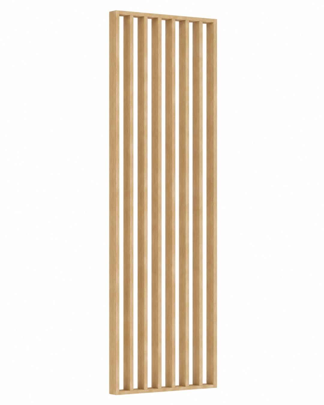 Separador de ambientes / pared de lamas 580 x 2750 x 65 mm Roble natural
