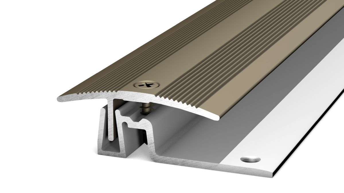 Prinz PS 400 profilé de transition 38 mm - N° 408 - Acier inoxydable mat - 270 cm