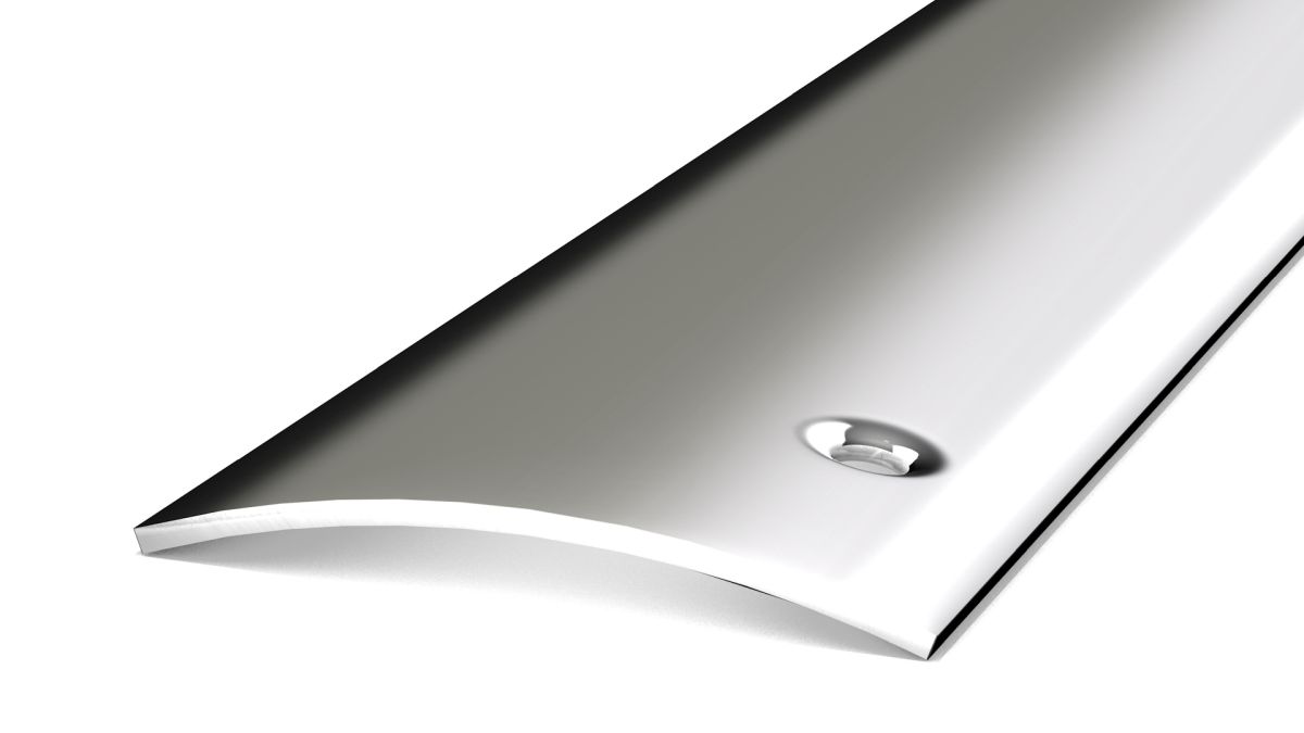 Prinz profilé de transition 40 mm - N° 111 - Acier inoxydable poli miroir - 100 cm