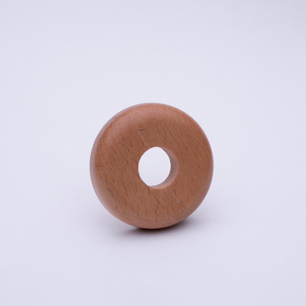 Rosette pour radiateurs en bois véritable sur des tubes d'un diamètre de 15 mm hêtre