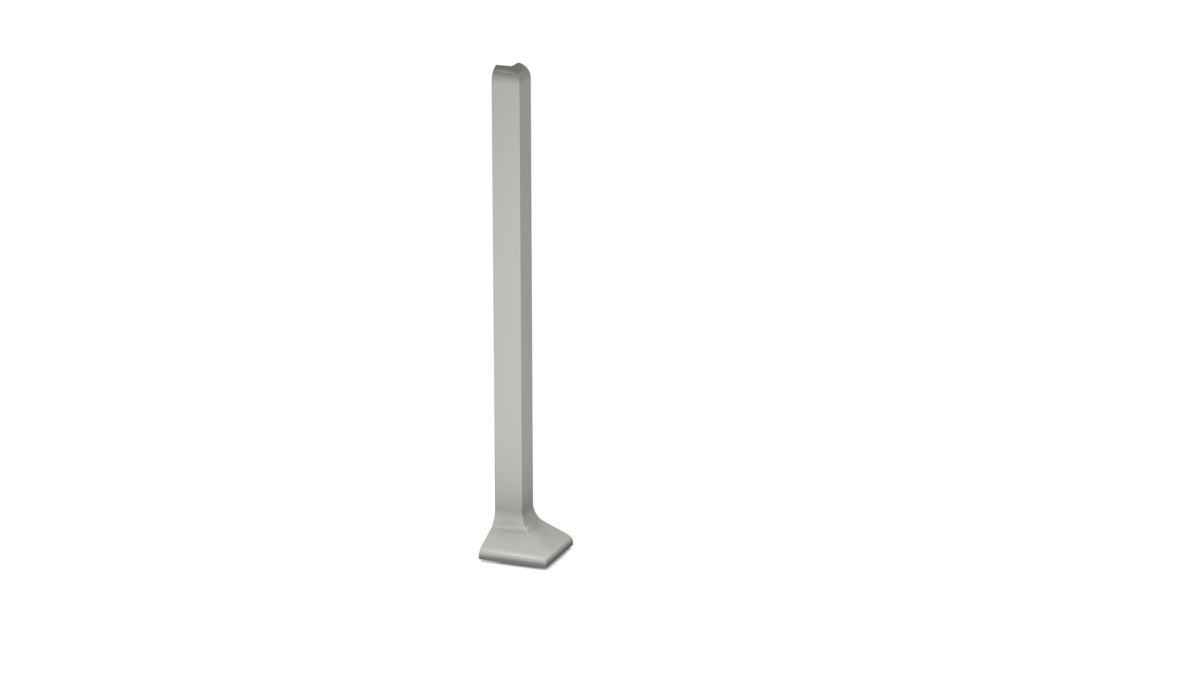 Angle extérieur pour plinthe aluminium à coller 100mm - Titane