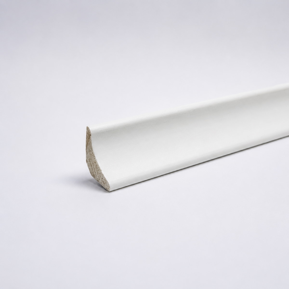 Molduras madera real a perfil de cámara 14 x 14 mm lacado blanco