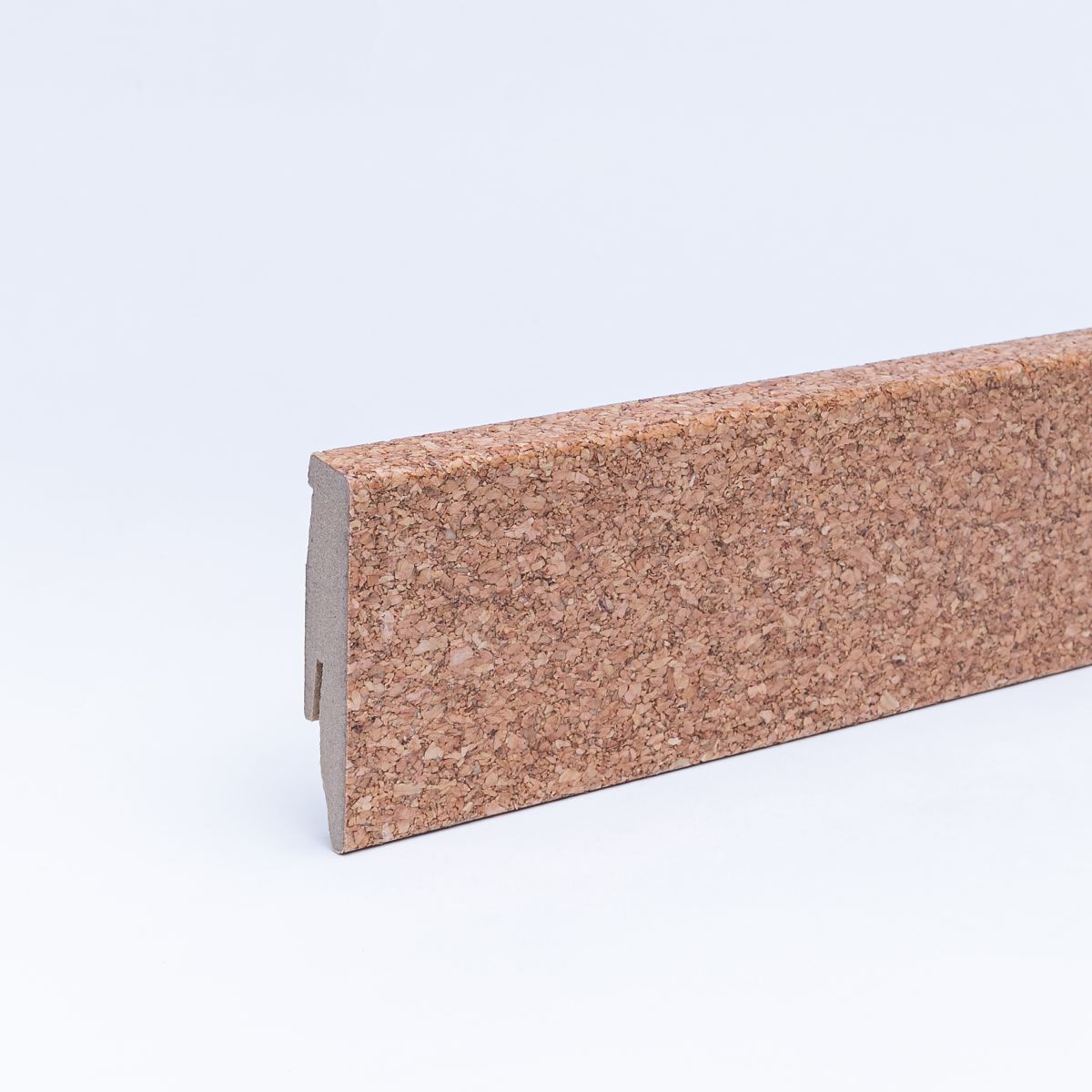 Plinthe liège véritable 60 mm liège fin laqué