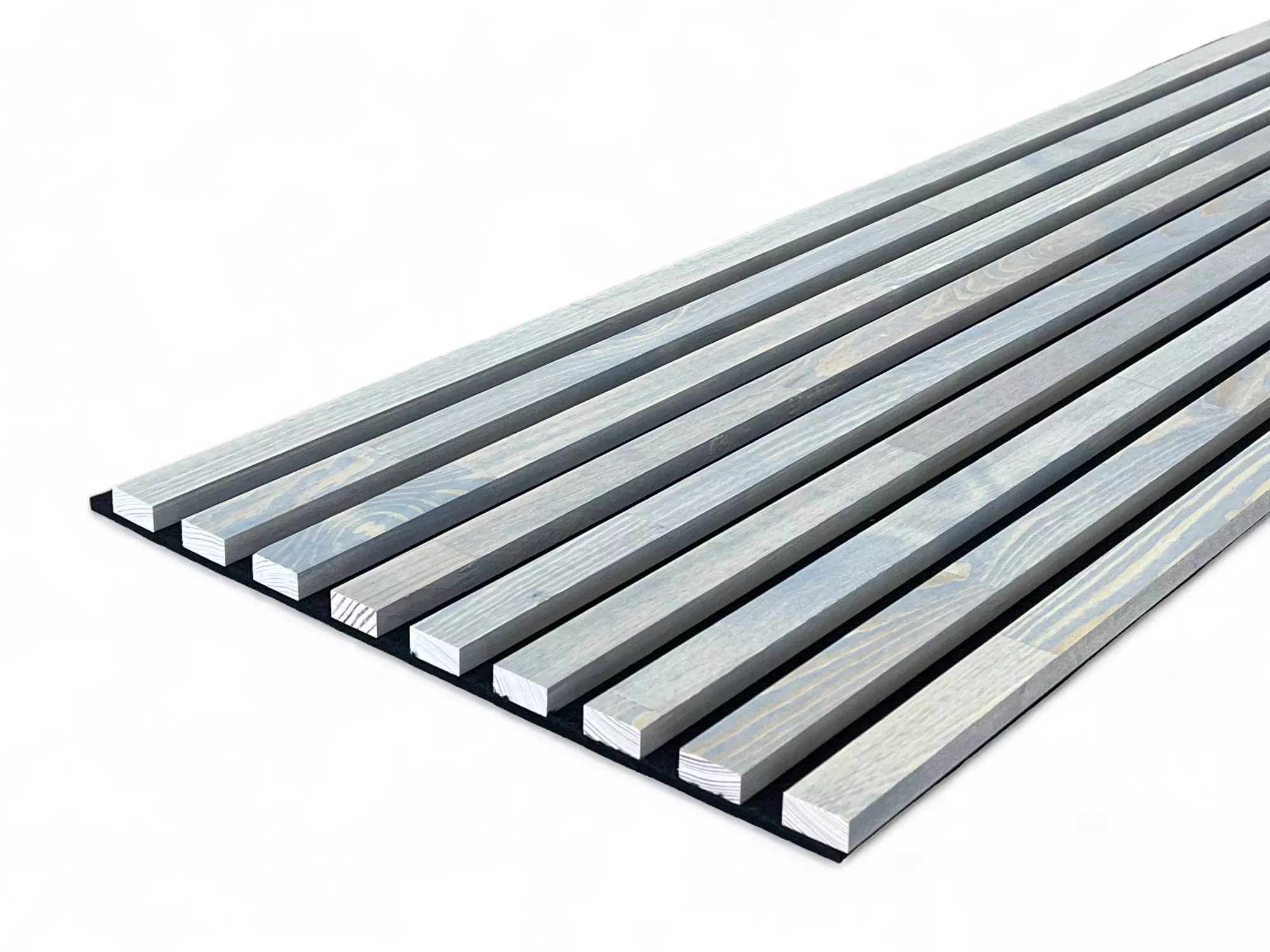 Massivholz Akustikpaneele 2600 x 400 mm Kiefer - Ash Grey