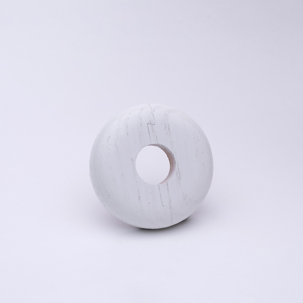 Rosette pour radiateurs en bois véritable sur des tubes d'un diamètre de 22 mm chêne