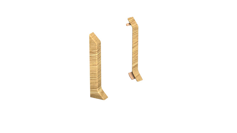 Prinz terminali - Plastica. per hartschaum-battiscopa 60 mm. - N. 811 - Oak natural