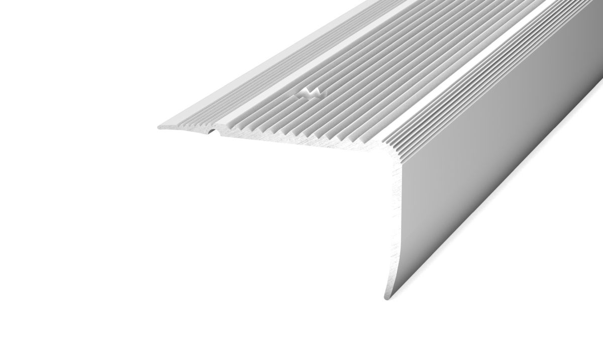 Profilé de finition pour escalier NOVA 70 x 44 mm argent - 2,50 m