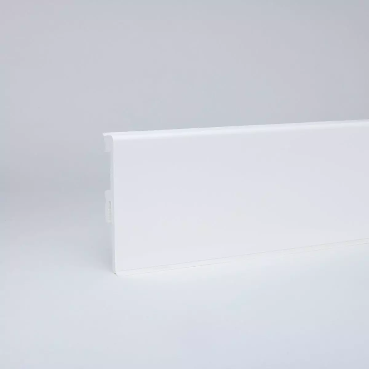 PVC Sockelleiste Prime-Flex 75 mm weiß mit Dichtungslippe