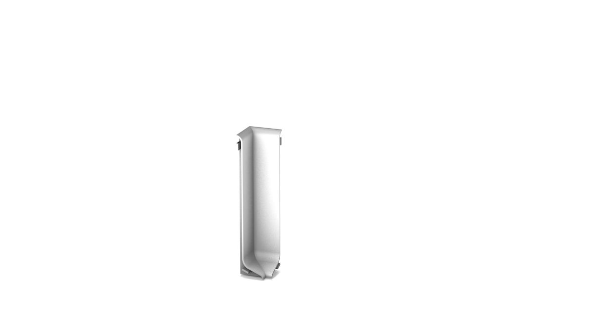 Prinz alu-angle intérieur pour plinthe n° 372 - Argent