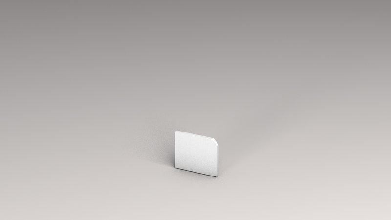 Prinz endkappe pour LED-treppenkante n° 218 - Argent