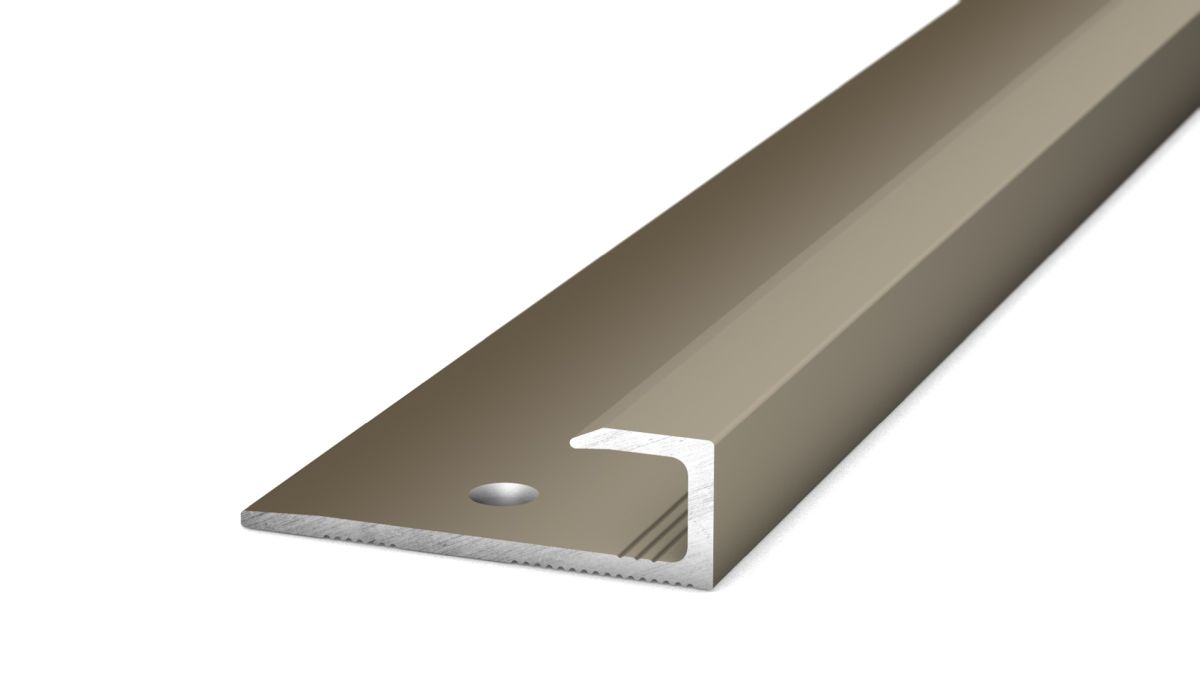 Prinz profilé à insertion 27 x 8,4 mm - N° 144 - Acier inoxydable mat - 100 cm