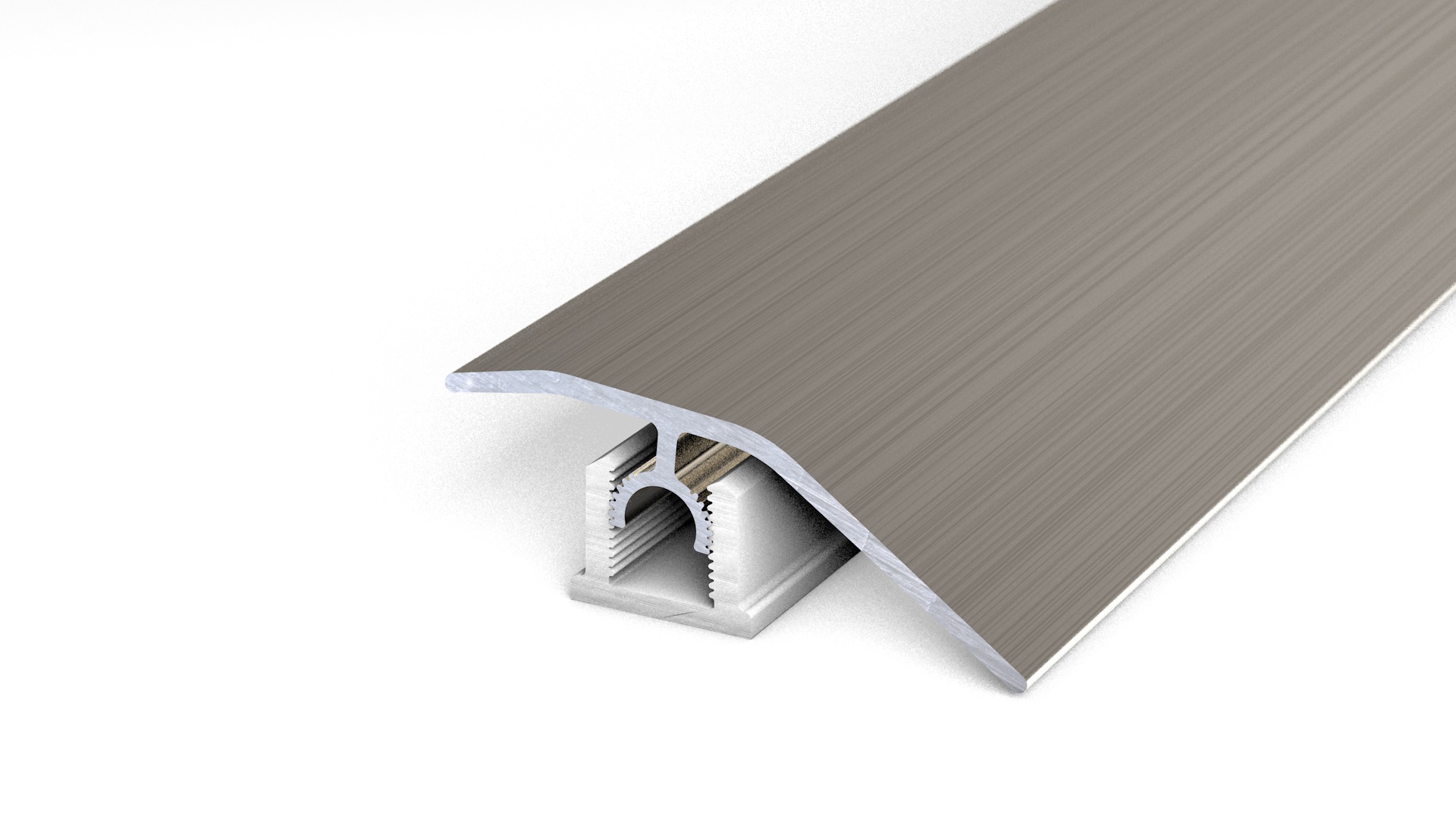 Prinz PROFI-TEC CORE profilé de compensation 44 mm - N° 336 - Acier inoxydable brossé - 200 cm
