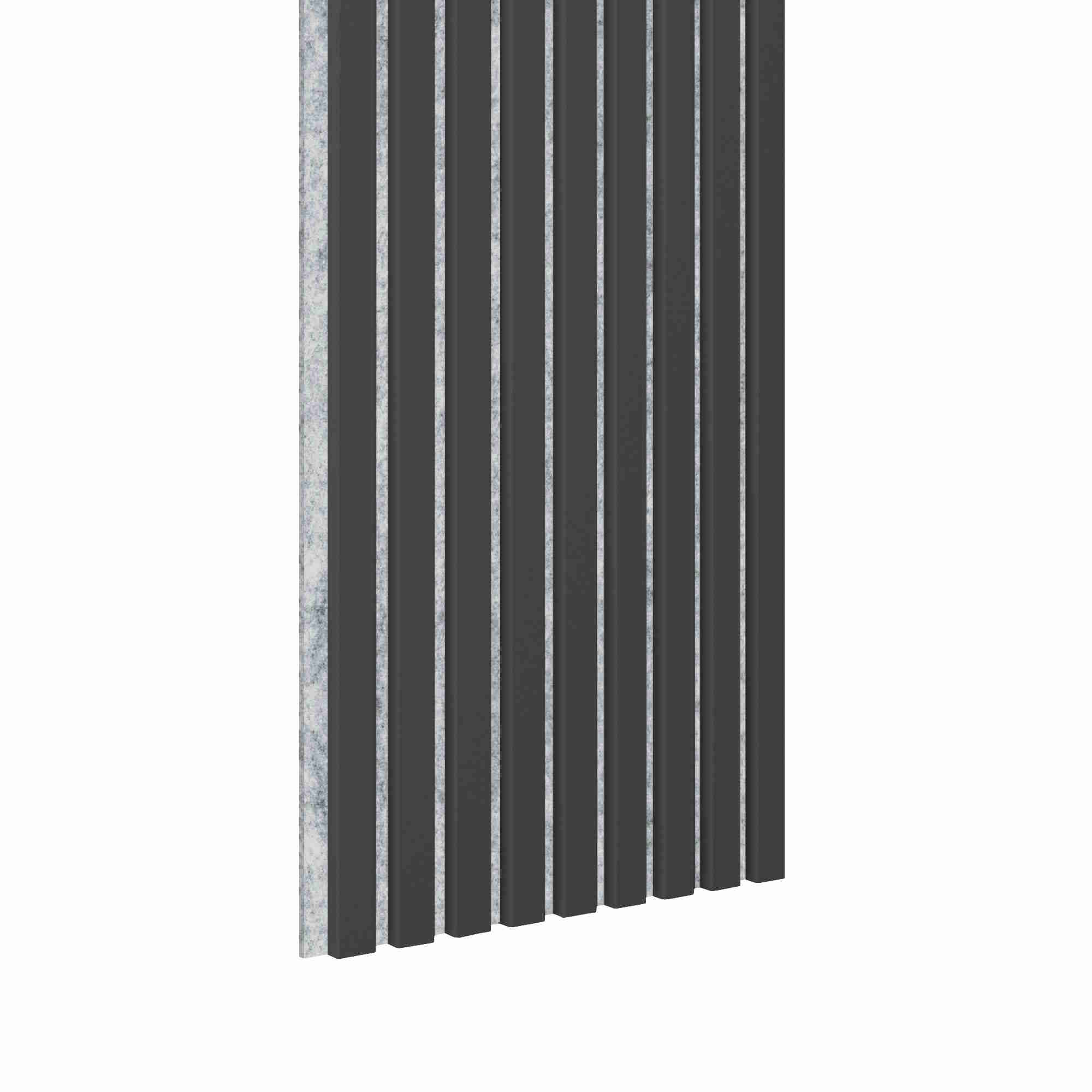 Panneau acoustique Acoustic+ Gris anthracite 3000 x 400 mm - feutre acoustique gris