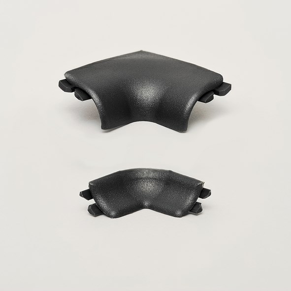 Angle intérieur pour plinthes flex pour revêtement du sol gris