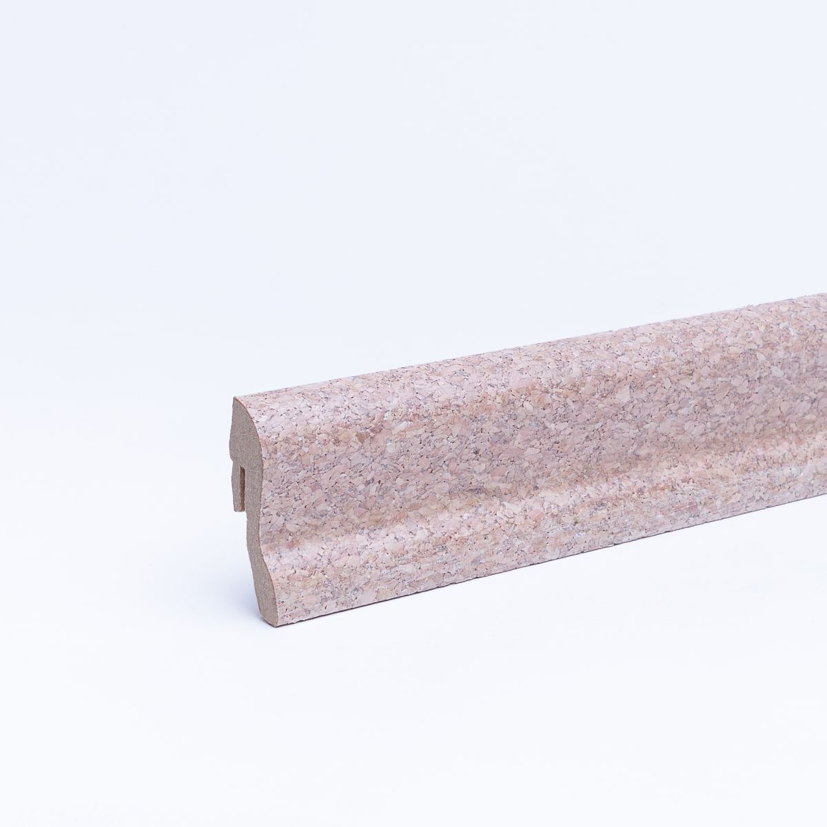 Plinthe liège 40 mm liège fin laqué crème