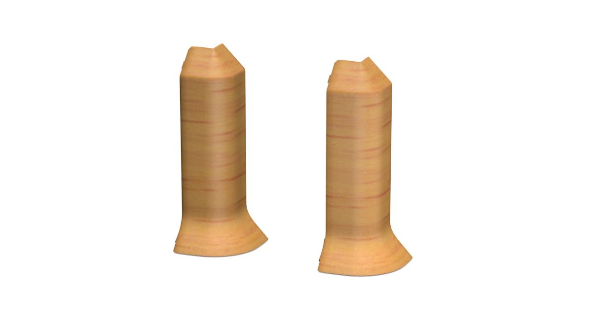 Prinz angles extérieurs - Plastique. pour hartschaum-plinthe 60 mm. - N° 811 - Hêtre