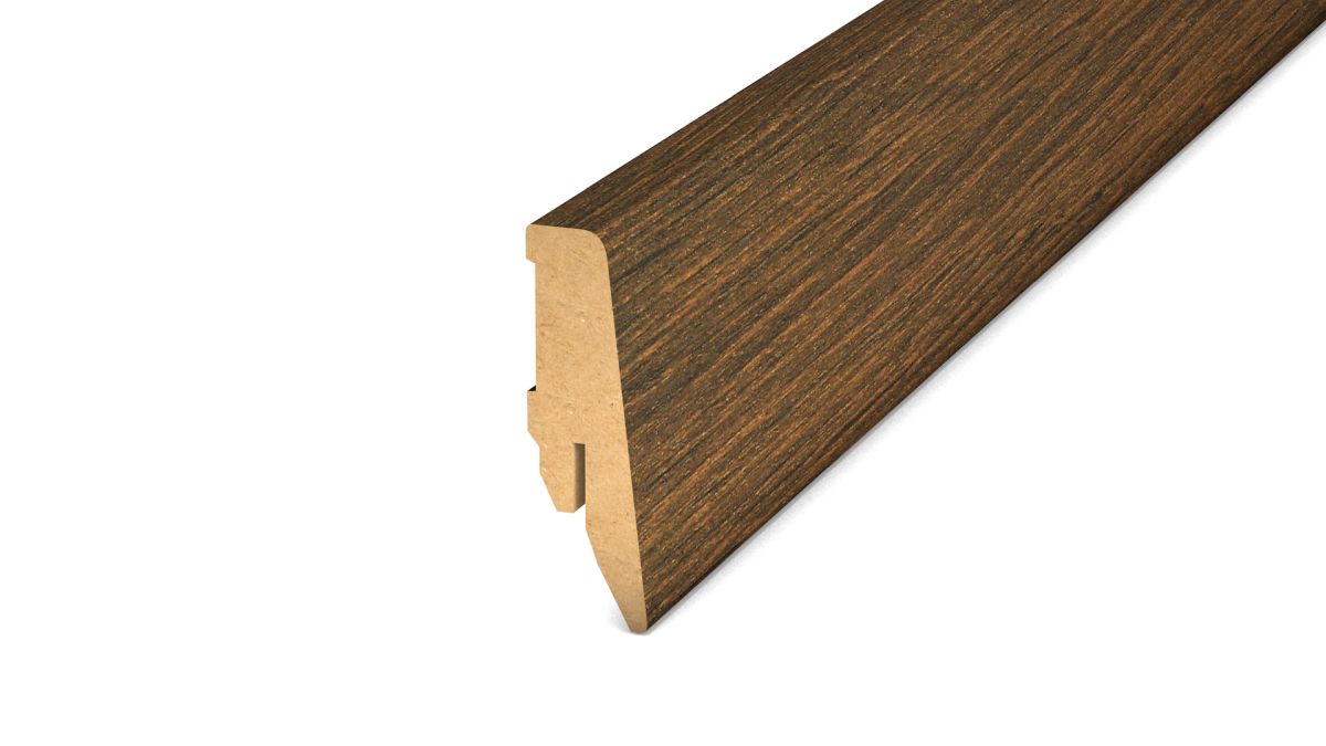 Prinz MDF-plinthe 18 x 58 mm - N° 809 - Noyer - 250 cm
