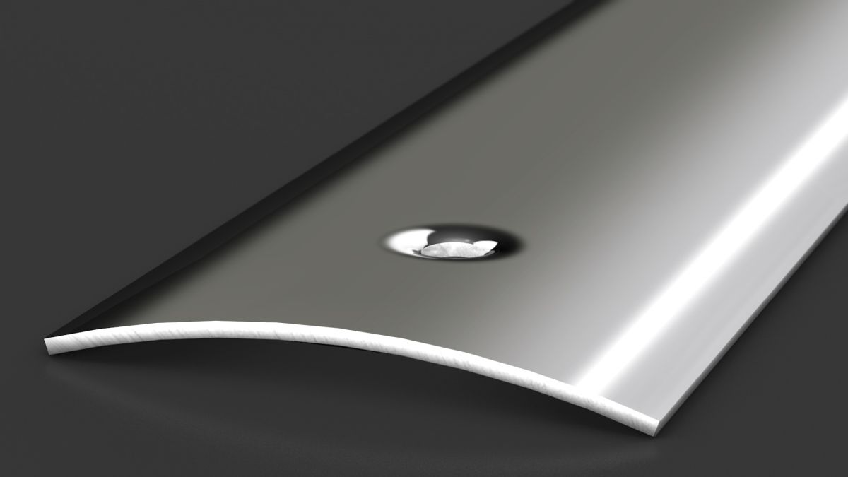 Prinz profilé de transition 50 mm - N° 102 - Acier inoxydable poli miroir - 270 cm
