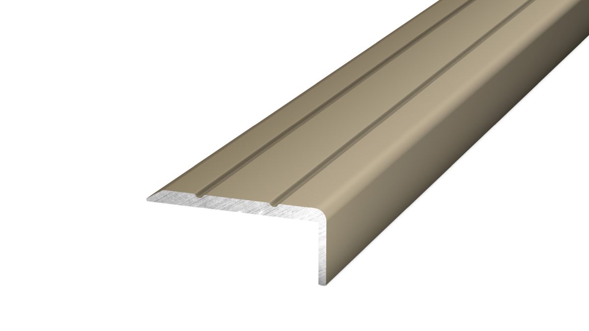 Prinz profilé d’angle 24,5 x 10 mm - N° 160 - Acier inoxydable mat - 300 cm
