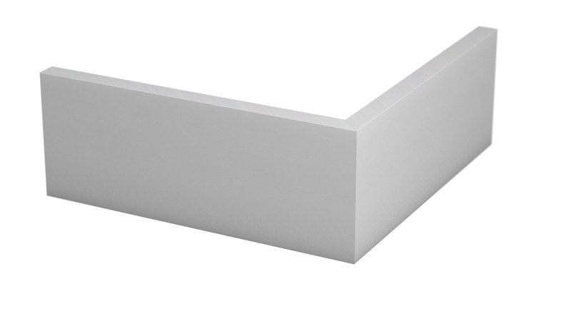 Prinz angle extérieur pour aluminium-plinthe 13 x 80 mm - N° 355 - Argent - 25 cm