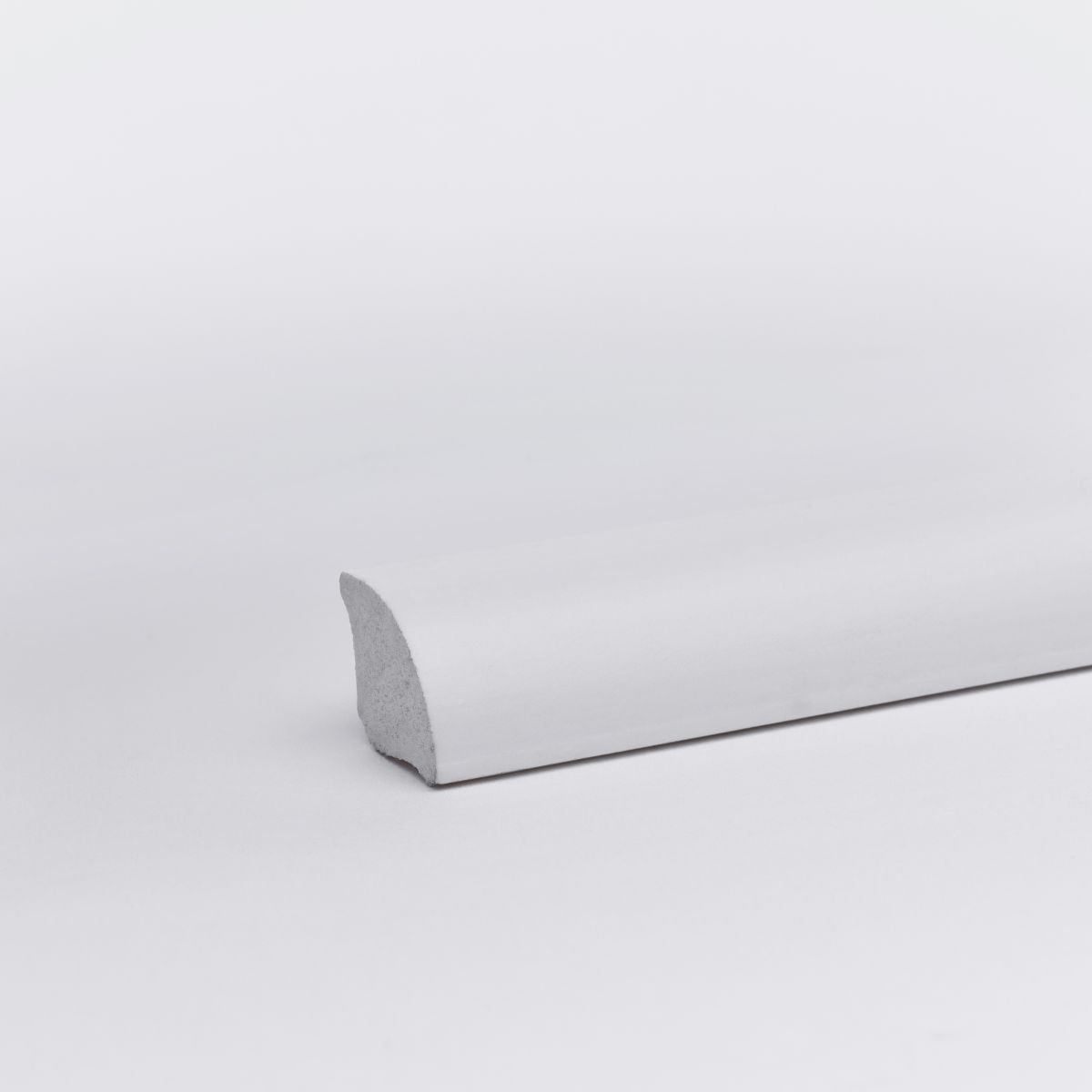 Plinthe de quart de rond Blanc PVC 14 x 14 x 2500 mm