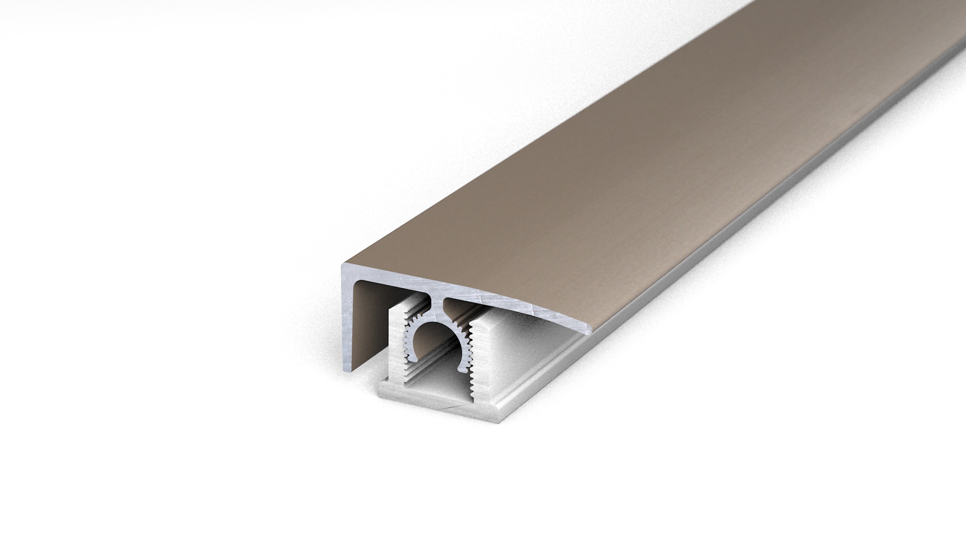 Prinz PROFI-TEC CORE profilé de finition 26 mm - N° 337 - Acier inoxydable mat - 200 cm