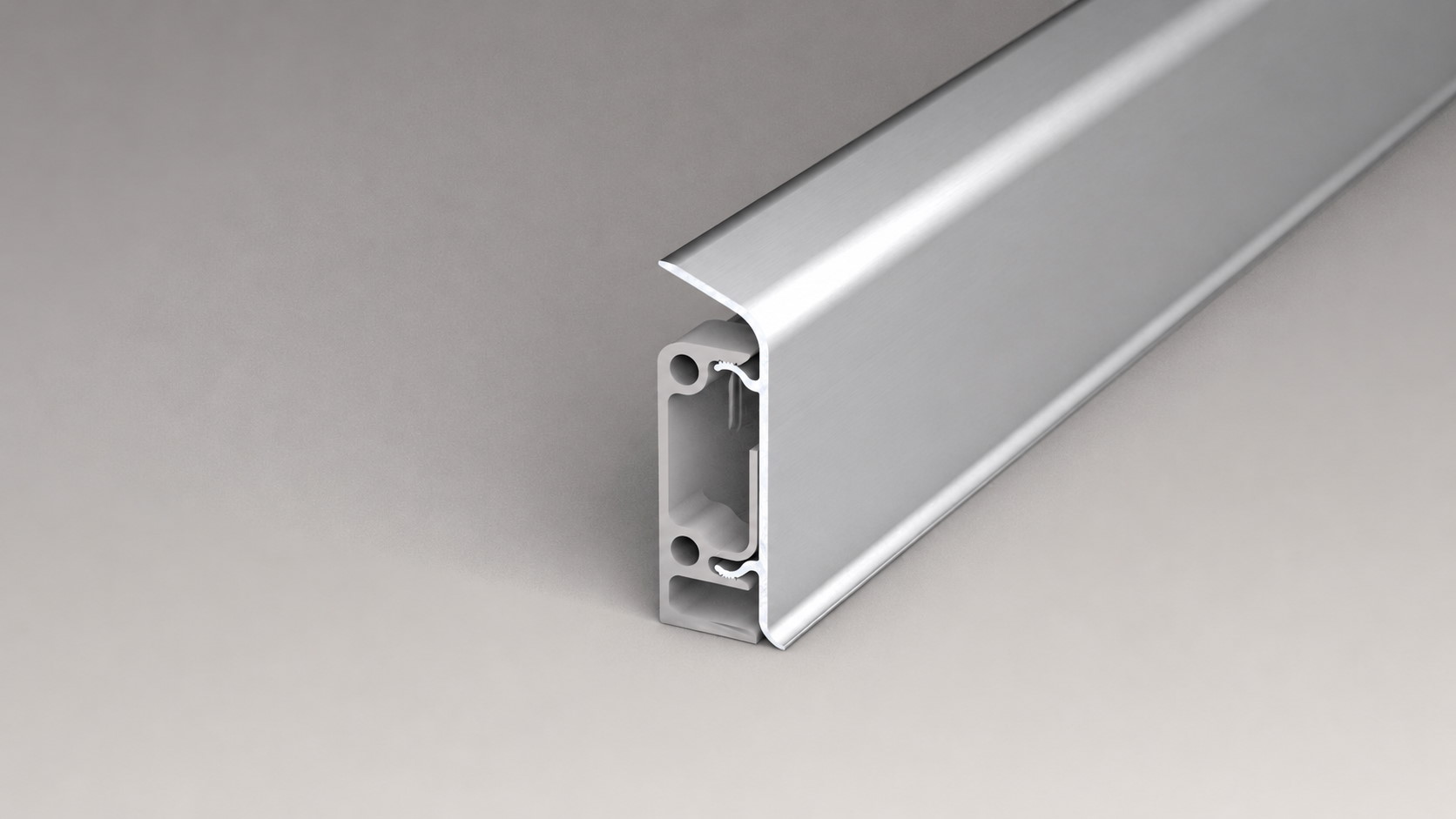 Rodapiés de metal para el montaje de cables - plata