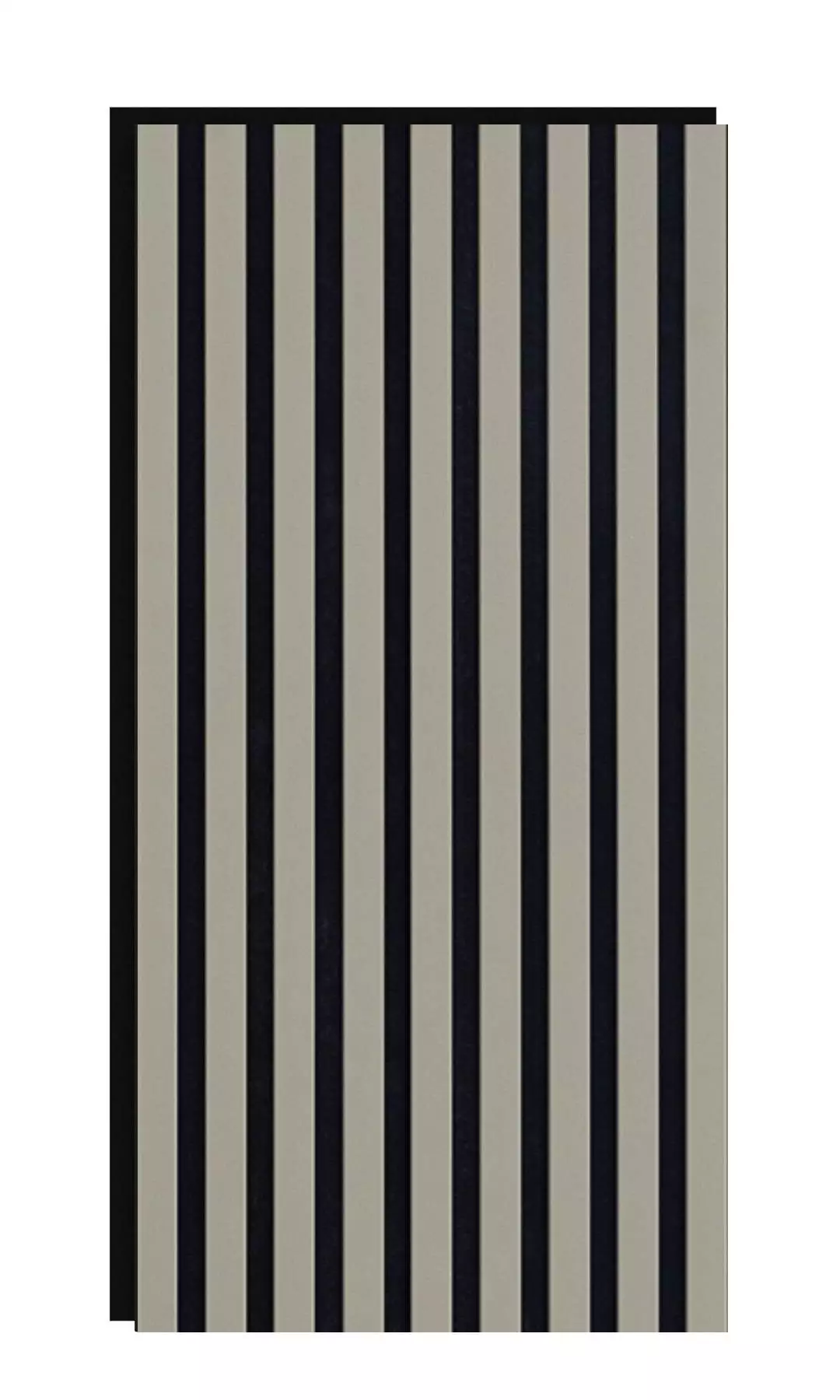 Akustikpaneel 800 x 400 mm Olive - Akustikfilz Schwarz - Wandverkleidung