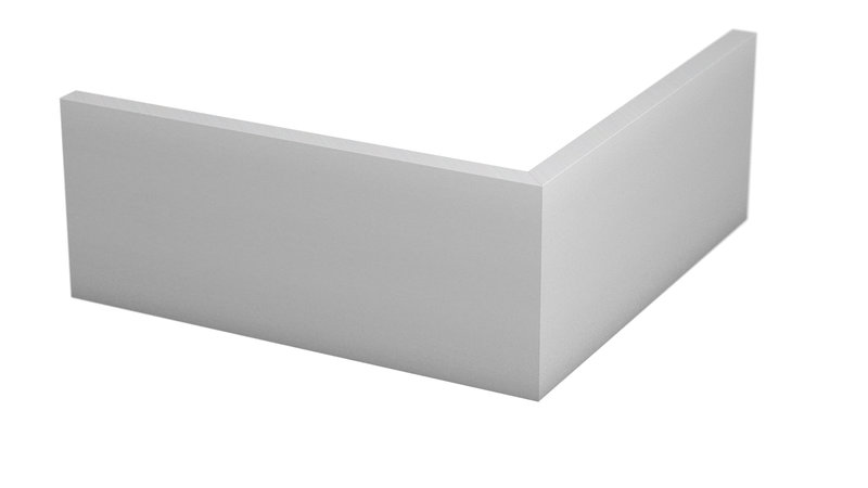 Prinz angle extérieur pour aluminium-plinthe 13 x 100 mm - N° 356 - Argent - 25 cm