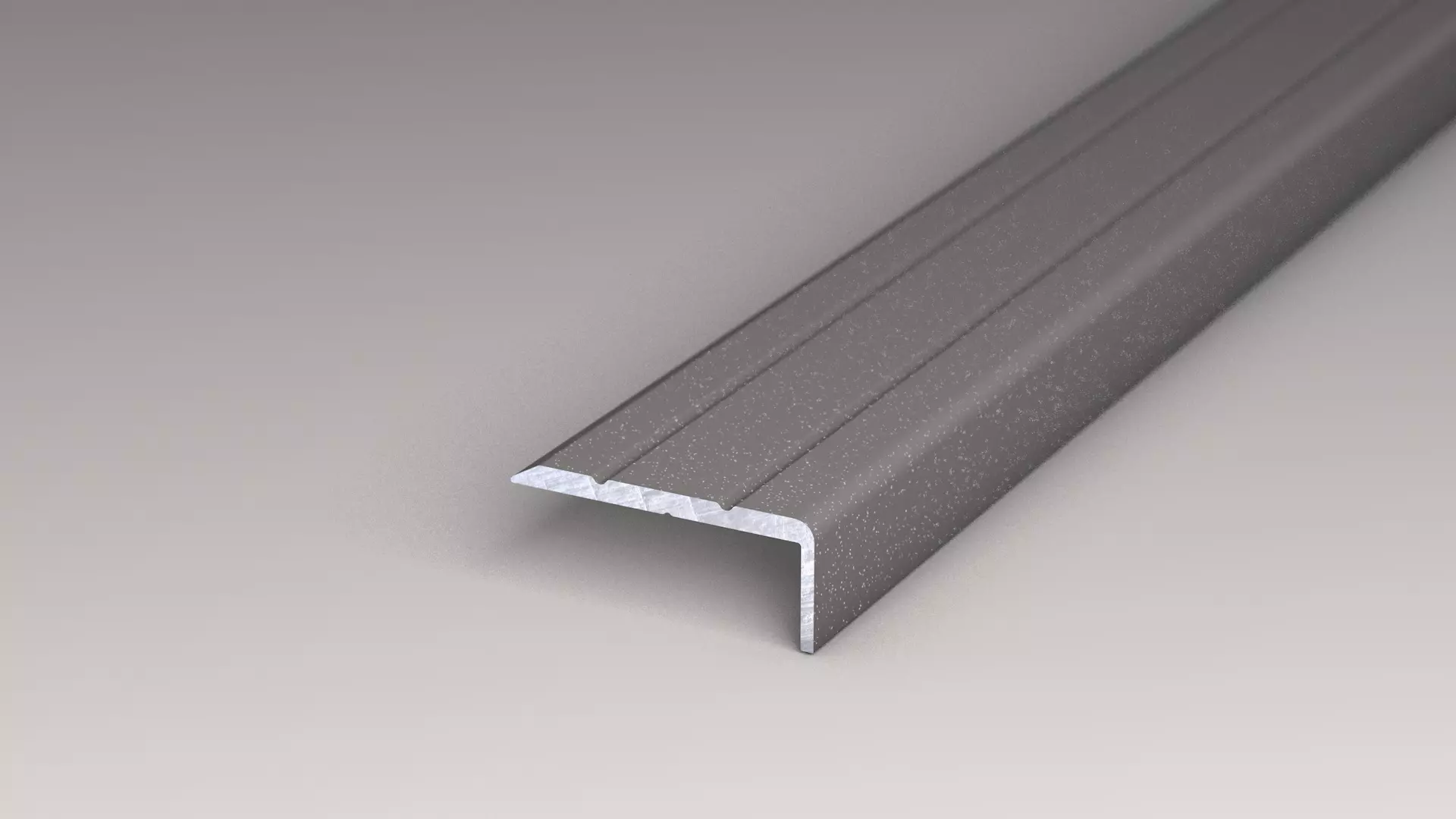 Winkelprofil 24,5 x 10 x 1.000 mm  Grau metallic - selbstklebend