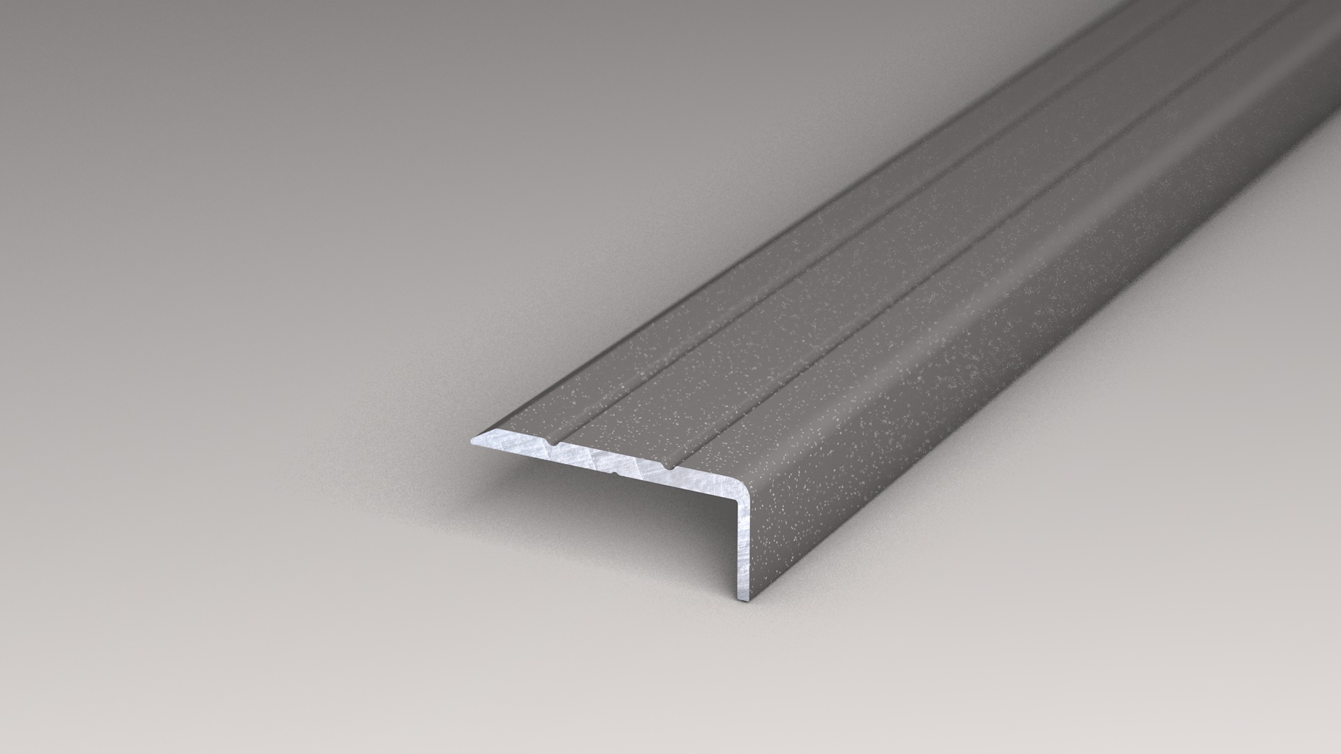 Profil d'angle 24,5 x 10 mm - 1,00 m adhésif auto - Gris métallisé