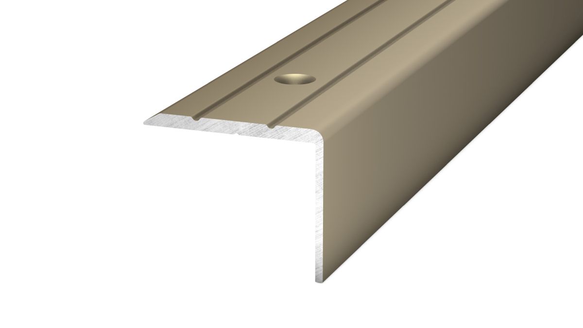 Prinz profilé d’angle 24,5 x 20 mm - N° 162 - Acier inoxydable mat - 270 cm