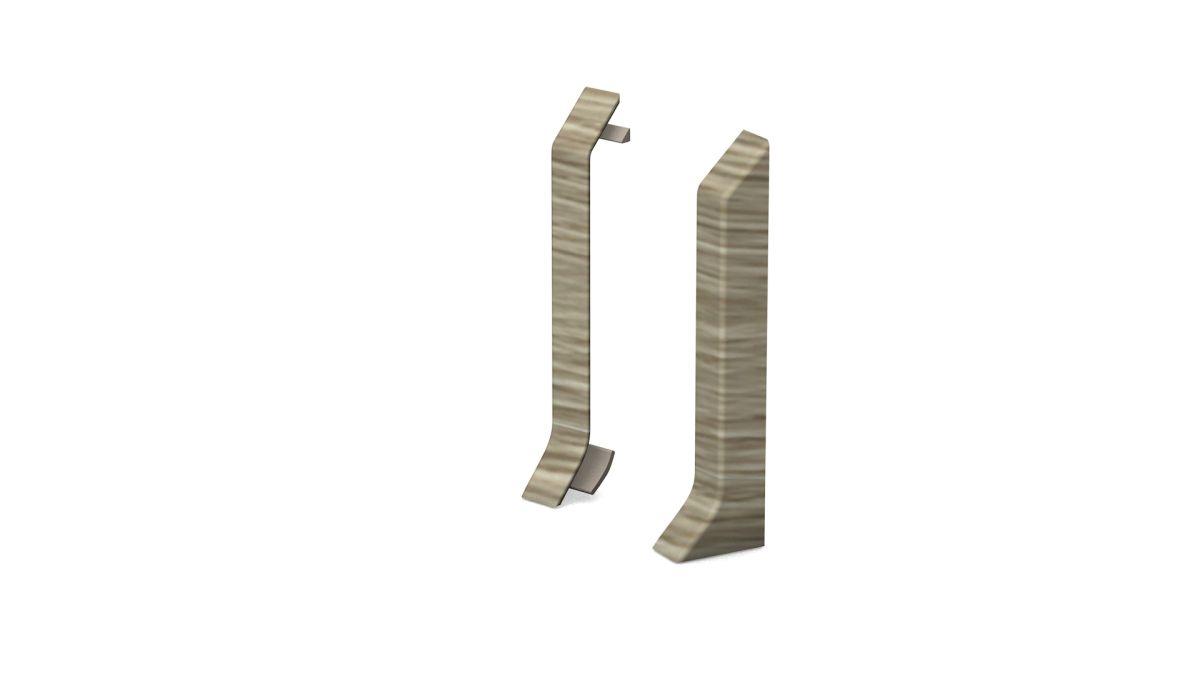 Prinz terminali - Plastica. per hartschaum-battiscopa 60 mm. - N. 811 - Rovere barbate