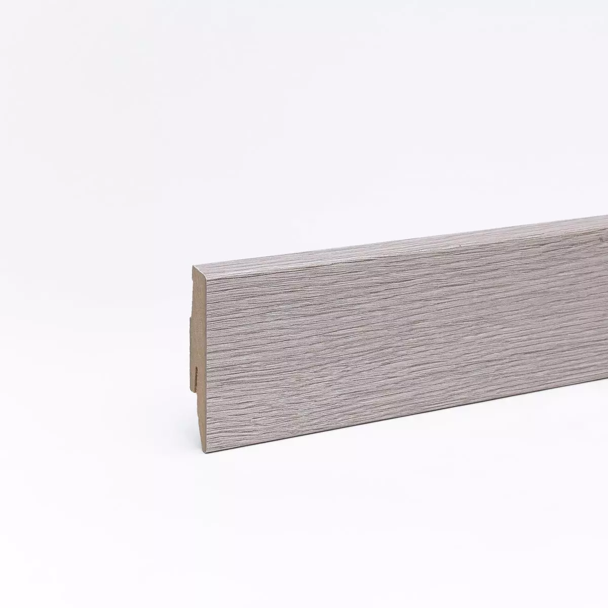 Sockelleiste mit Holzoptik 60 mm Eiche weiß