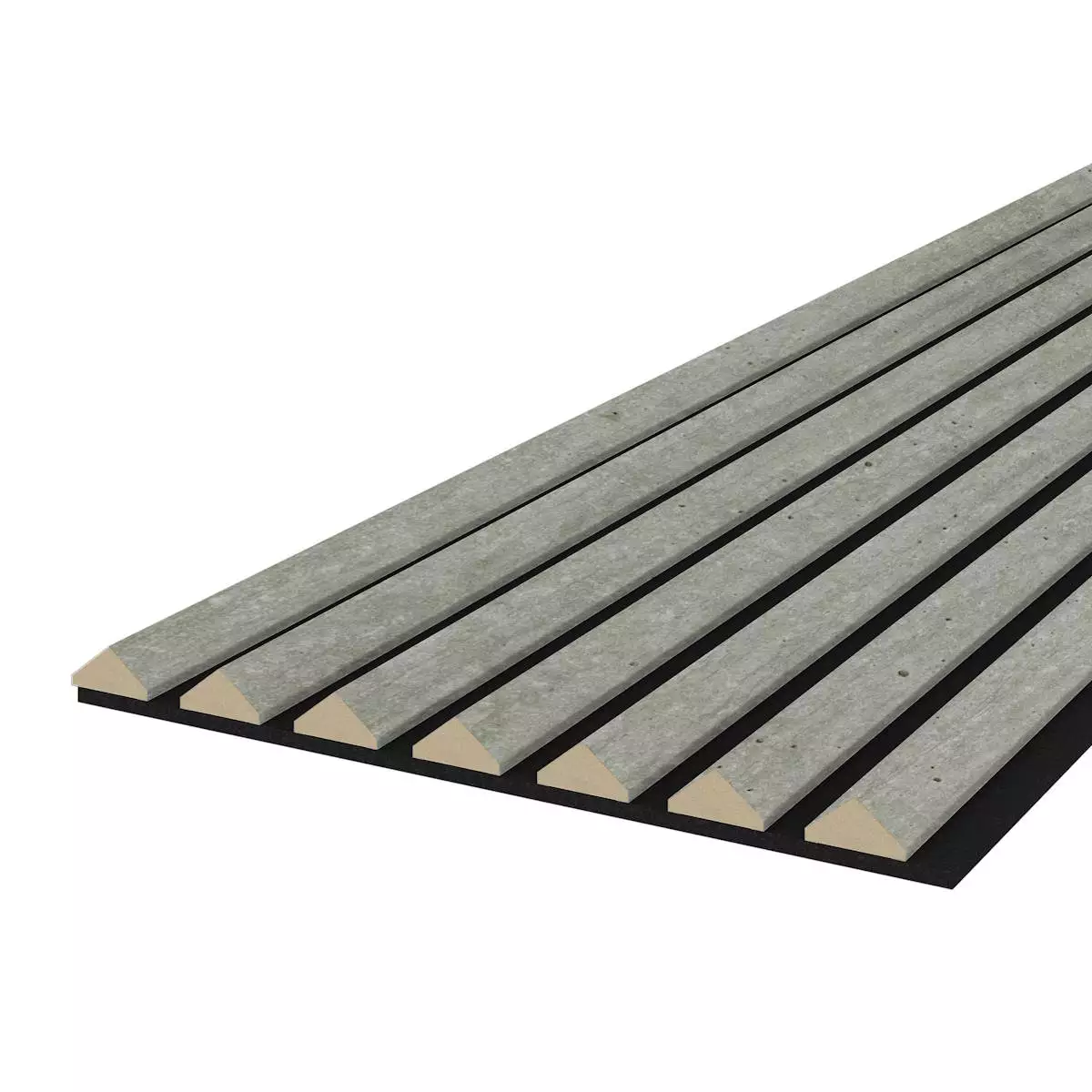 Akustikpaneel K2 - Filzfarbe Schwarz 2600x400mm - verschiedene Farben