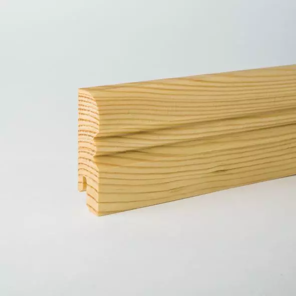 Alt-Reno Profil-Sockelleiste Massivholz 60mm - Kiefer geölt