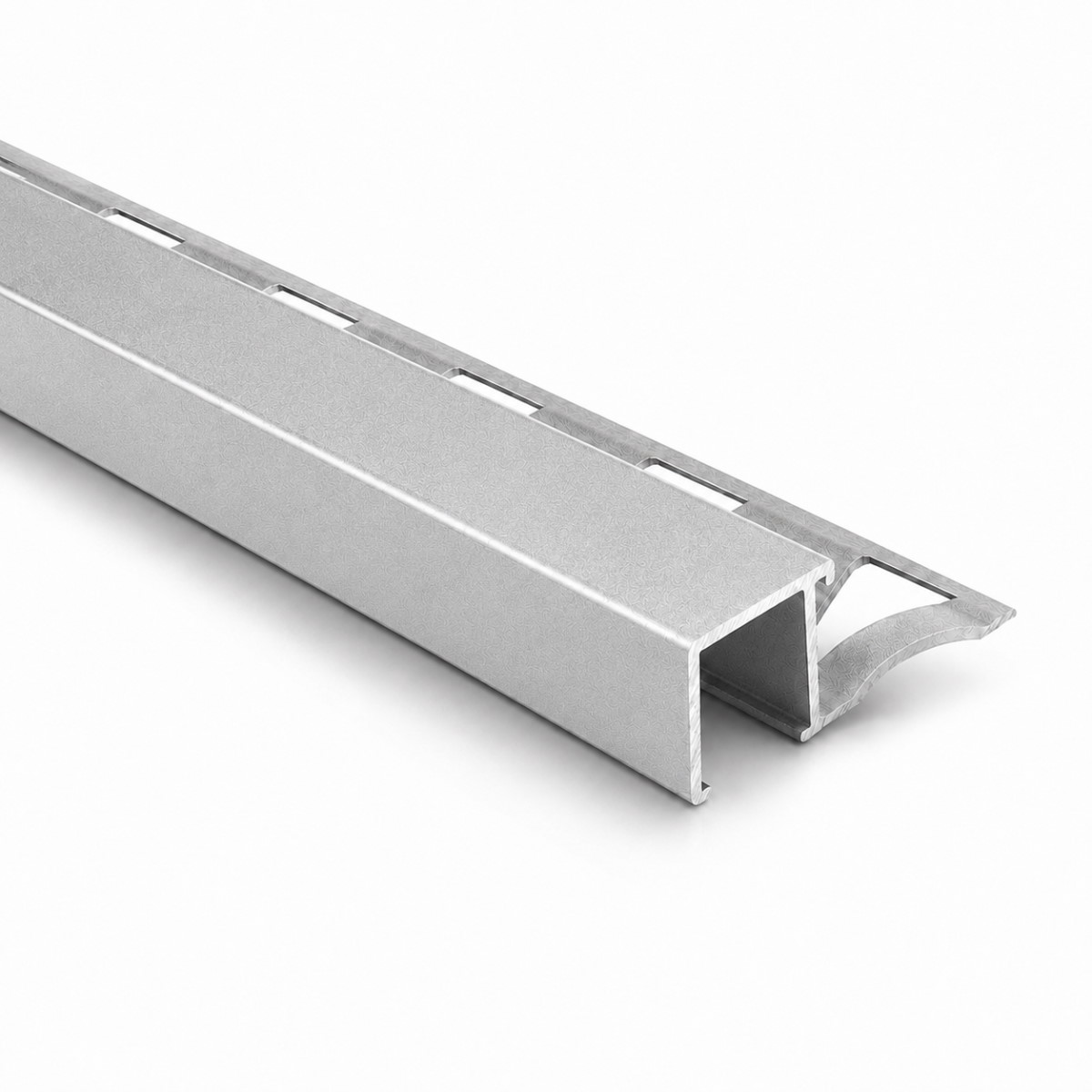 Profilé d'angle en aluminium « type Q » 10 mm - Argenté