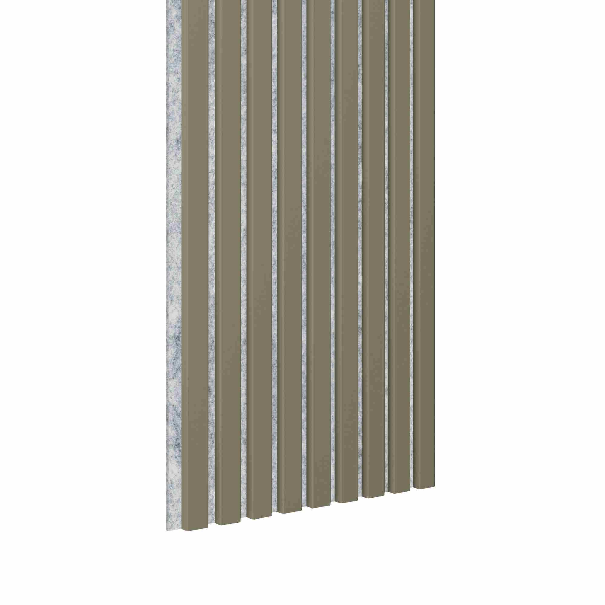 Panneau acoustique Acoustic+ olive 2600 x 400 mm - feutre acoustique gris