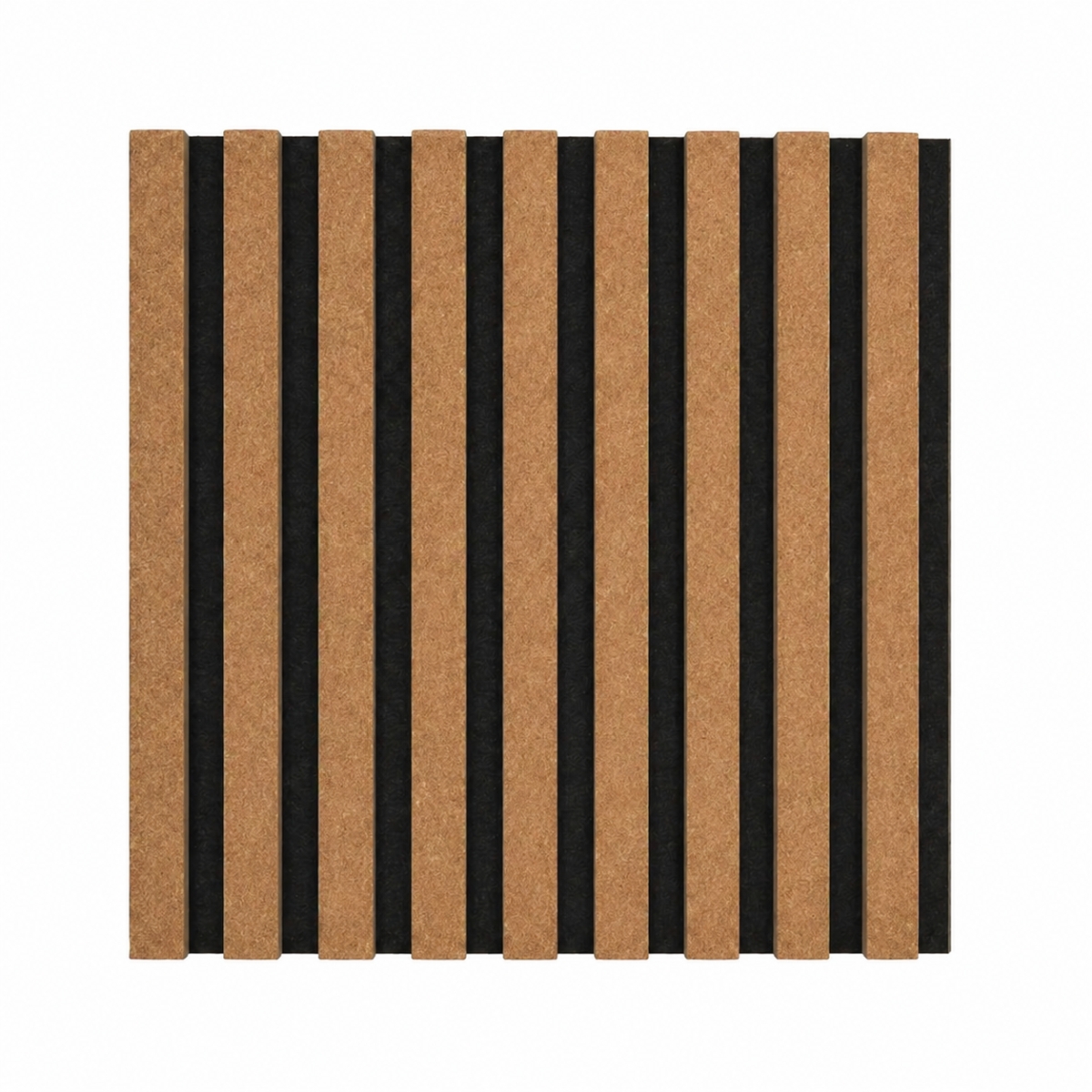 Panel acústico Acoustic+ Premium Corcho fino 400 x 400 mm - Fieltro acústico negro