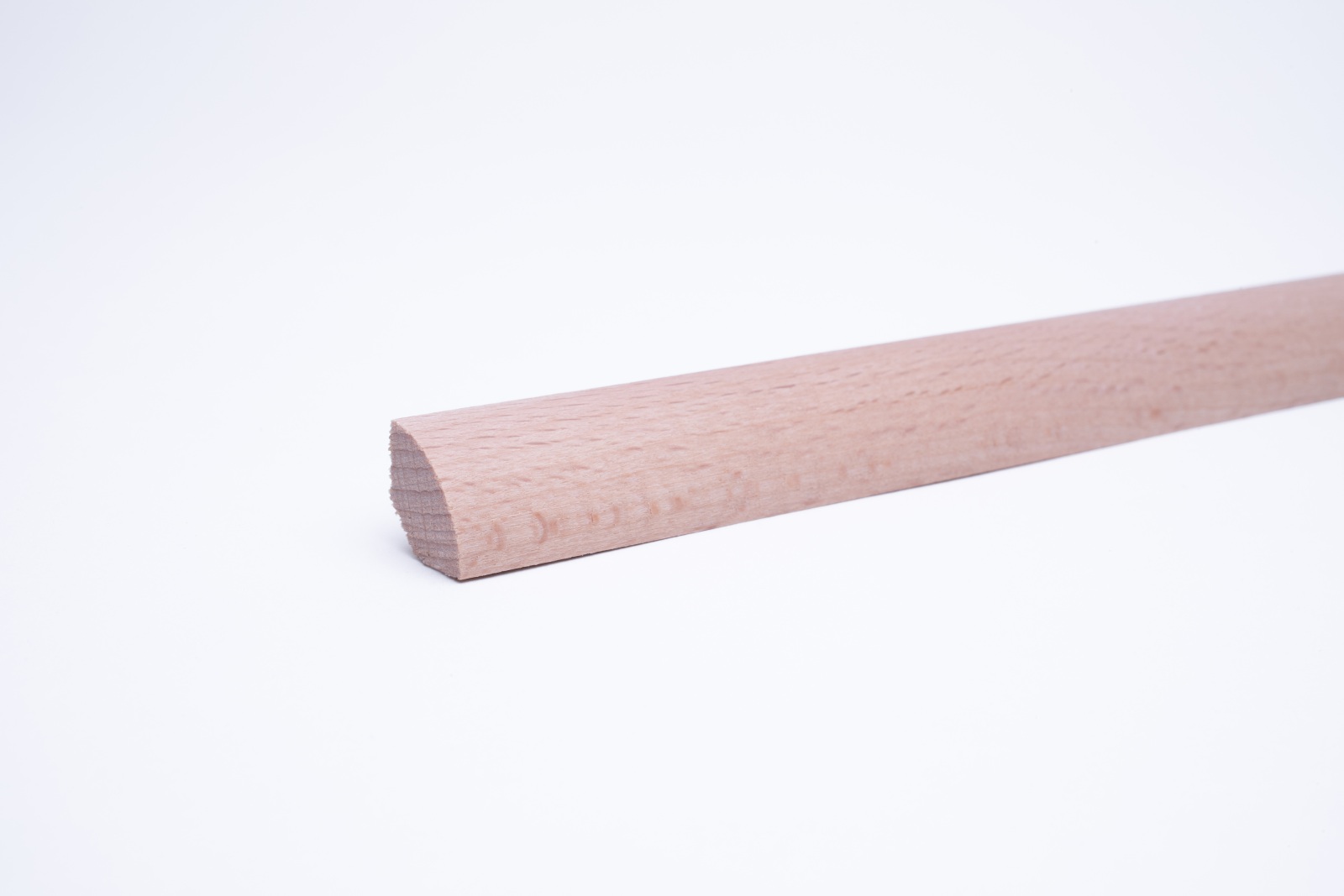 Plinthe de quart de rond en noyau Véritable bois hêtre naturel