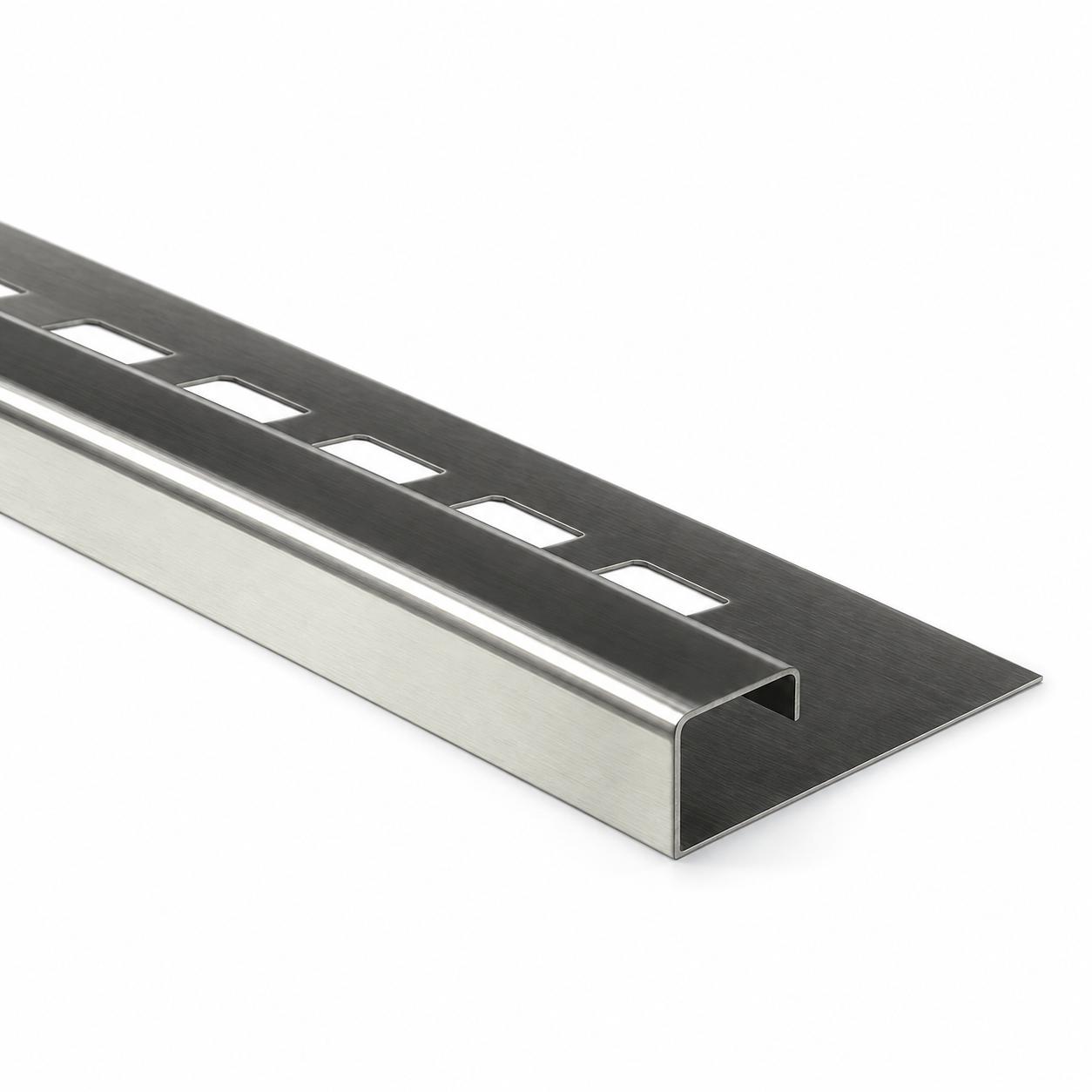 Perfil cuadrado de acero inoxidable «tipo Q» de 12 mm - Pulido