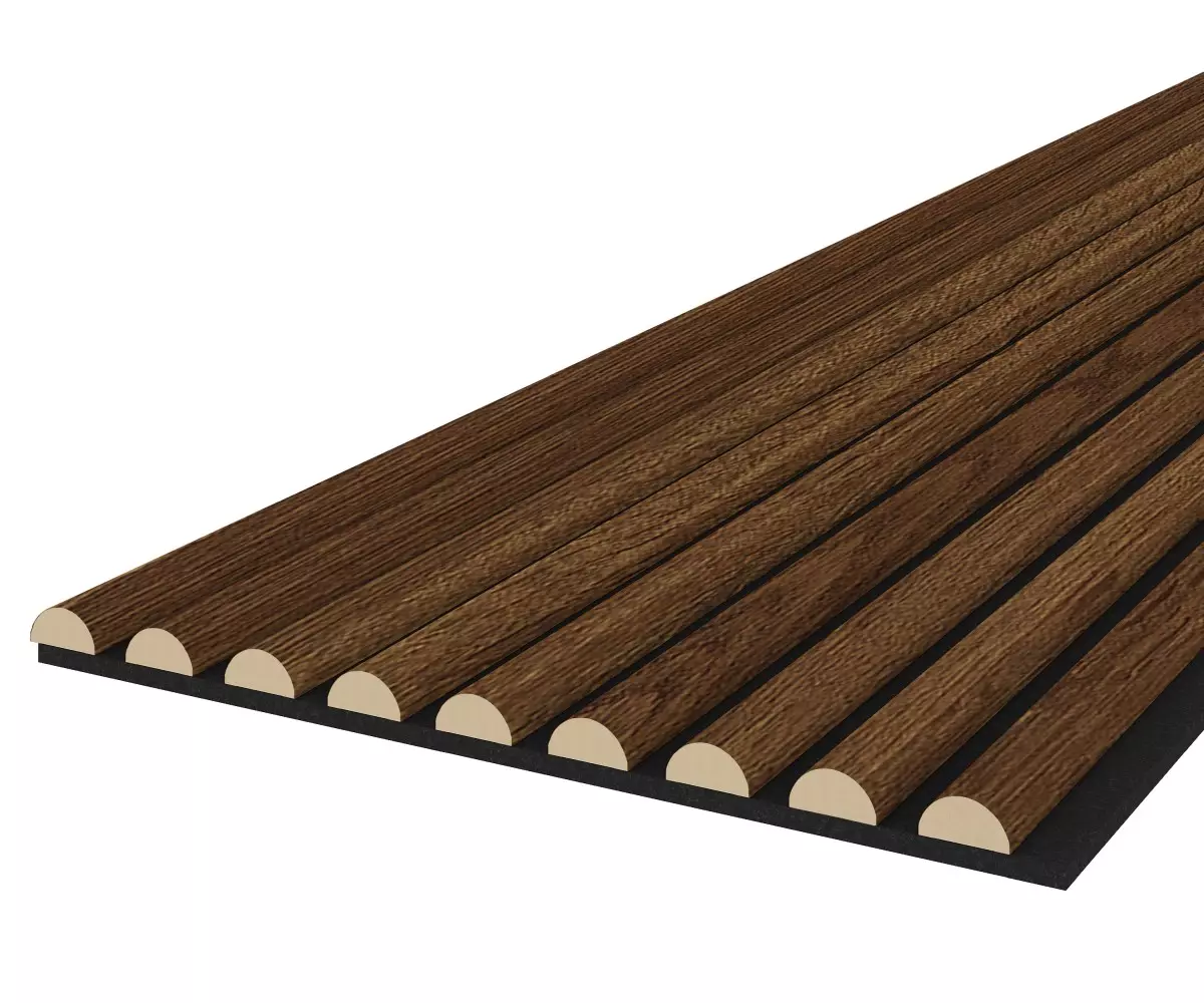 Akustikpaneel WAVE - Filzfarbe Schwarz 2600x400mm - verschiedene Farben