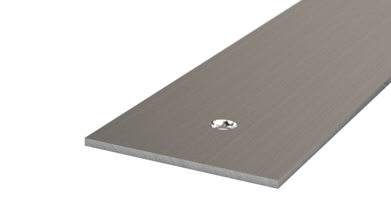 Prinz profilé plat 50 x 2 mm - N° 105 - Acier inoxydable brossé - 250 cm
