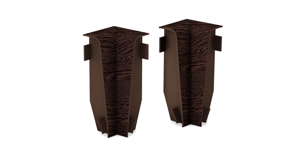 Prinz angles intérieurs pour MDF-sockeleiste 18 x 58 mm n° 809. - Wenge