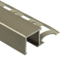 Perfil angular de aluminio «tipo Q» 8 mm - Acero inoxidable