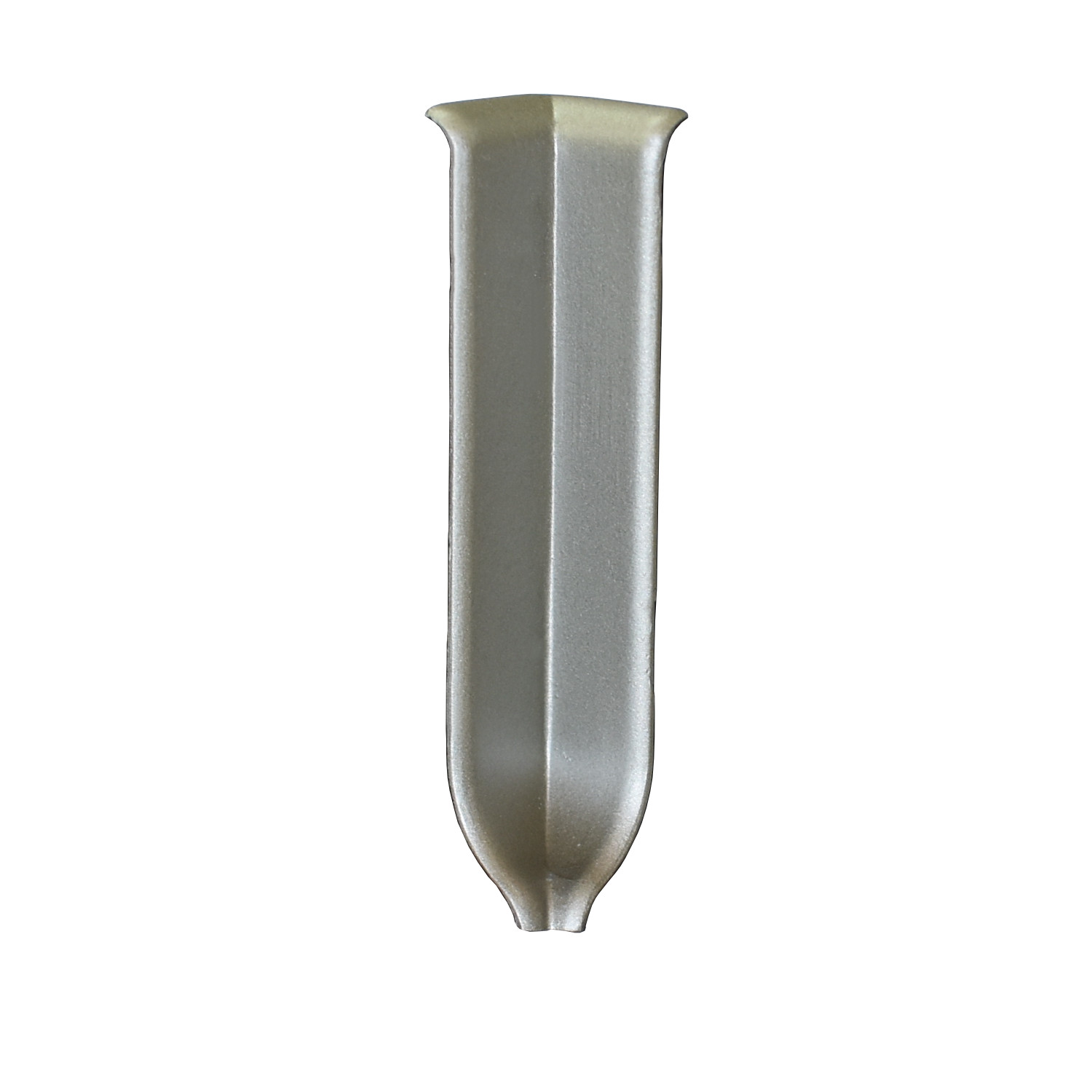 Angle intérieur pour plinthes en métal 70mm acier inoxydable mat