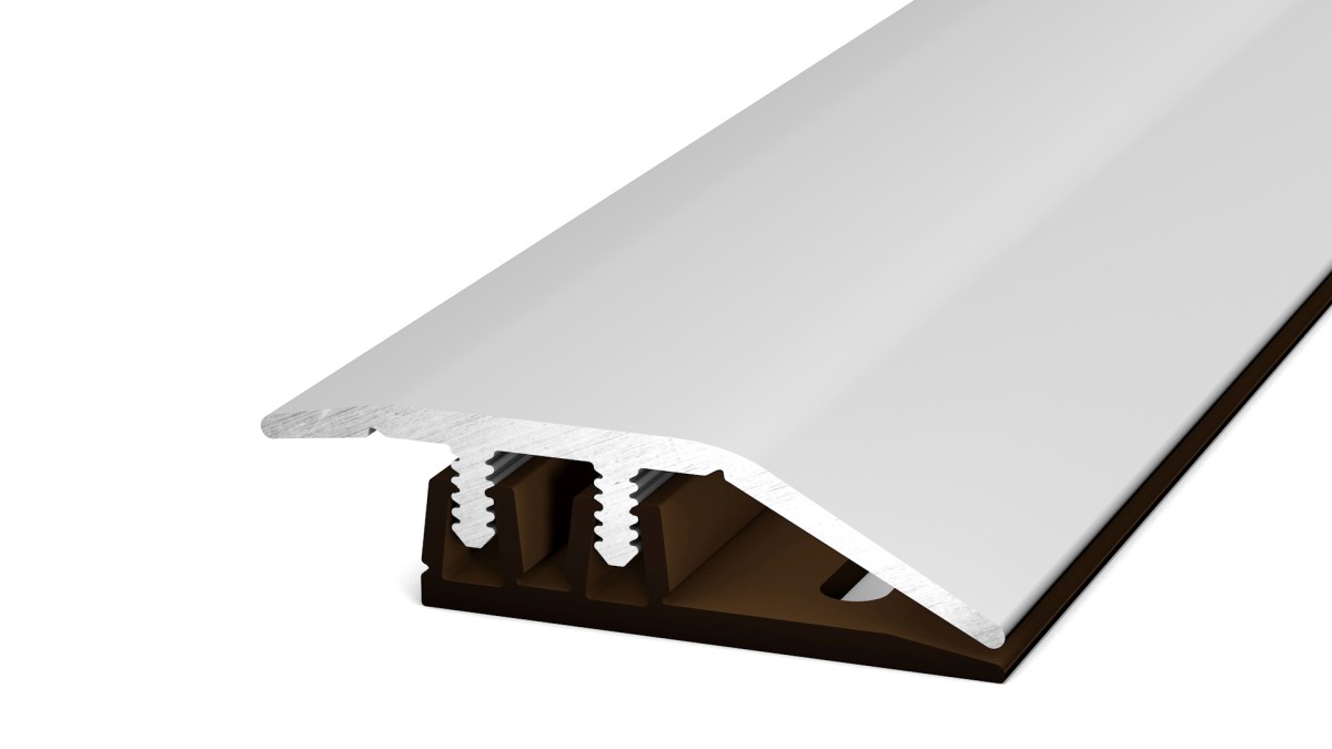 Profil d'adaptation pour sol vinyle argent 2,70m